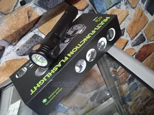 Solar Power Multi Function Flashlight Defense Flashlight
