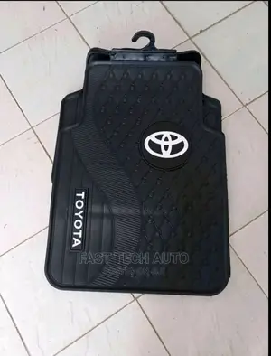 Toyota Black and White Floor Mat