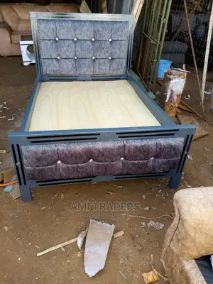 Tufted Bed Gray