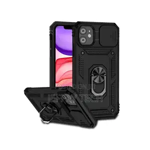 Ring Kickstand and Sliding Camera Cover for iPhone 11 Case
