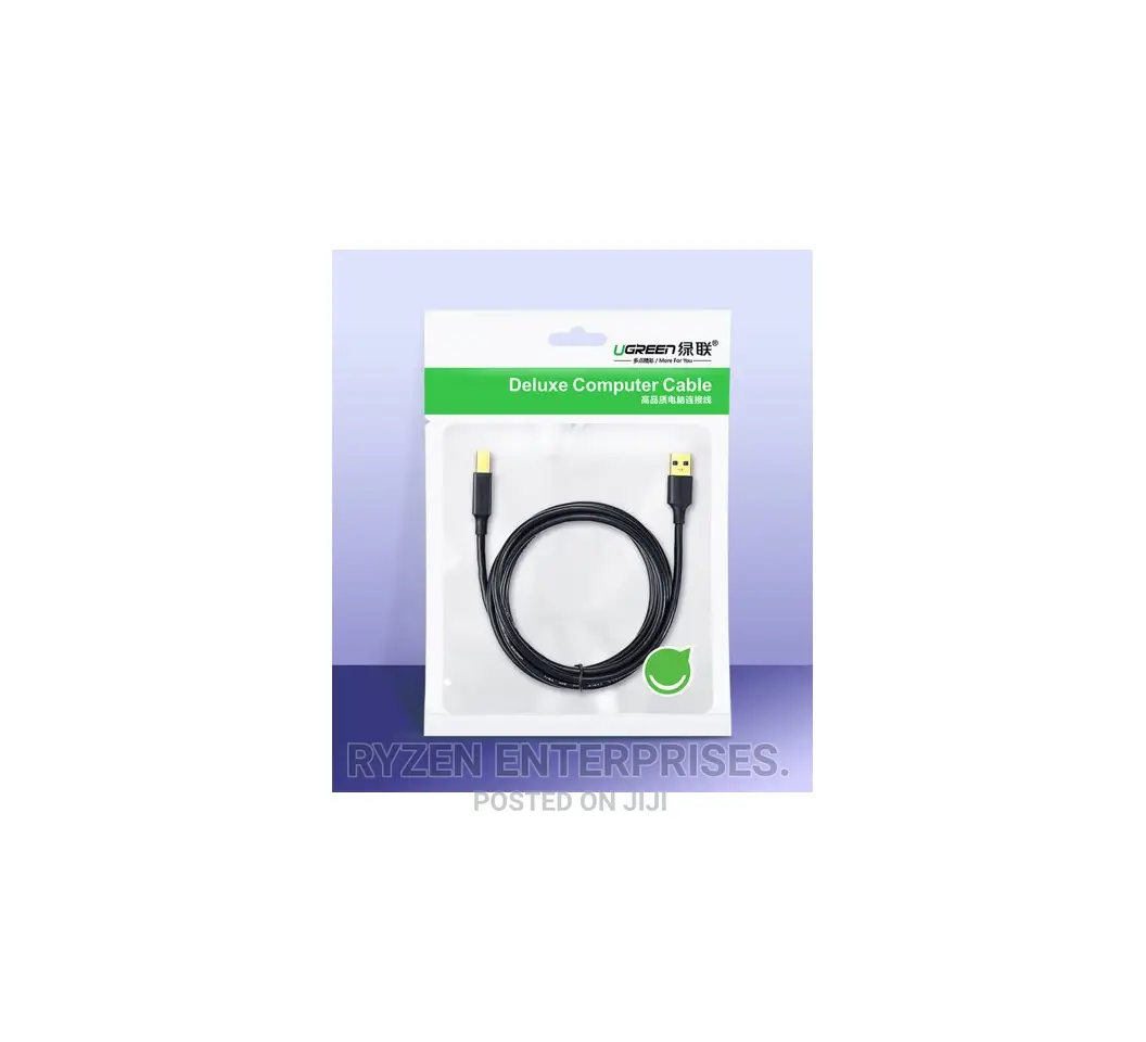 UGREEN USB 2.0 AM to BM Print Cable 5m (Black)