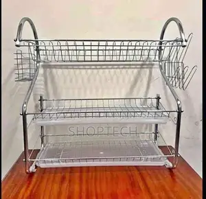 Nunix 3-Tier Dish Rack Stainless Steel Utensil Holder