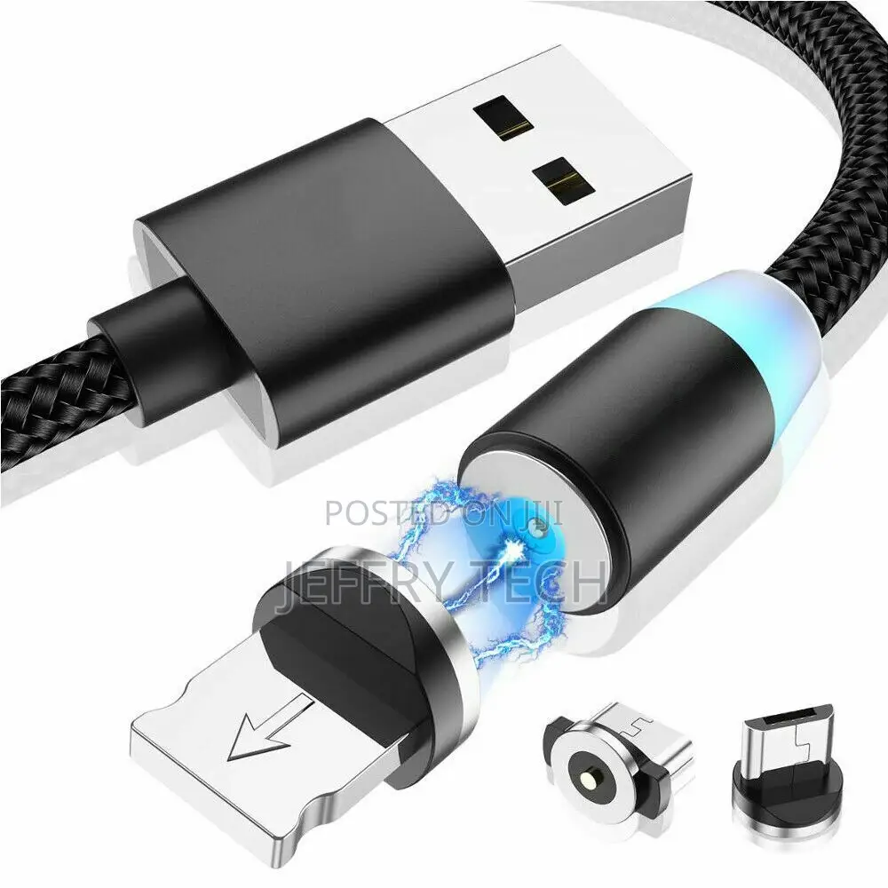 Type C iPhone Micro USB 3 in 1 Magnetic Cellular Charging Ca