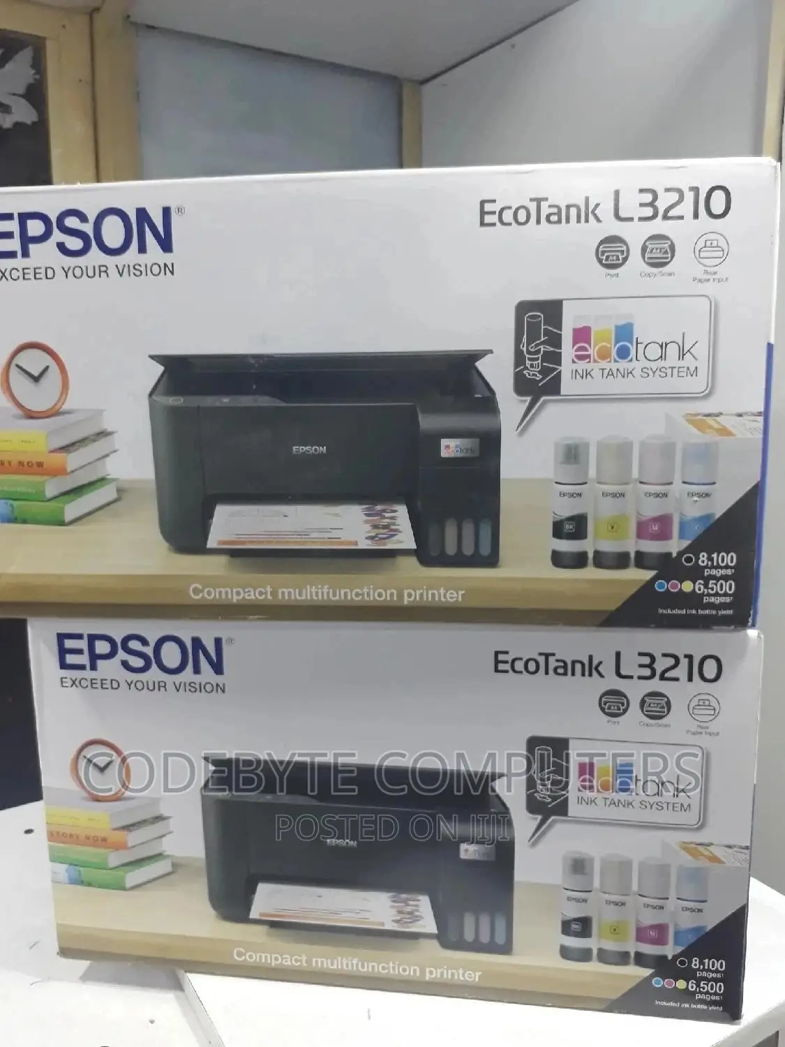 Epson-Ecotank/L3210 A4 Printer (All-in-One) With Free Cable