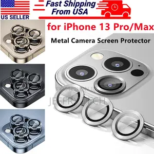 For Apple iPhone 12 13 Pro/Max 3 PC Ring Tempered Glass Came