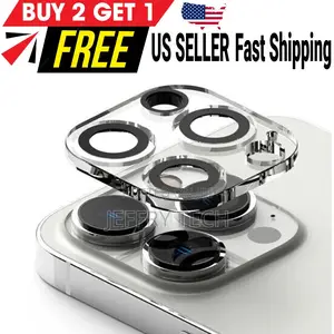 Tempered Glass Camera Lens Cover Screen Protector for iPhone