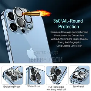 Tempered Glass Camera Lens Cover Screen Protector for iPhone