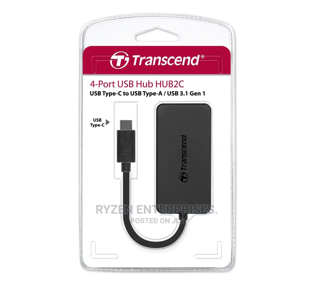 Transcend 4-Port HUB USB 3.1 Gen 1 Type C,