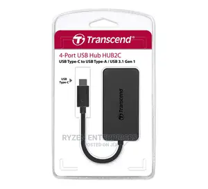 Transcend 4-Port HUB USB 3.1 Gen 1 Type C,