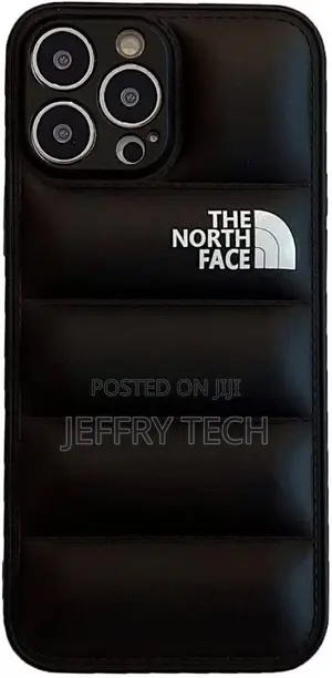 iPhone 14 Pro, the North Face Puffer Case, Black Bumper Case