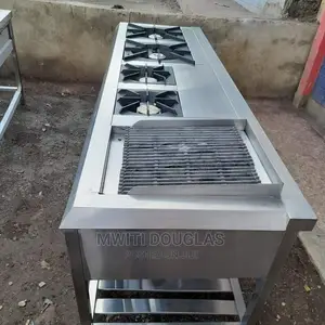 Gas Cooker Four Burner and Nyama Choma Grill