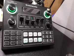Studio Set With Green Audio Soundcard