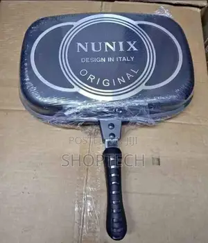 Nunix Double Grill Non-Stick Pressure Pan 40cm - Black.