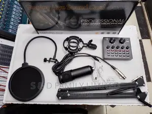 V8 Soundcard With BM 800 Complete Condenser Microphone