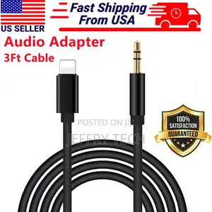 For iPhone 7 8 X XR 11 12 13 Pro Max 8 Pin to 3.5mm AUX Audi