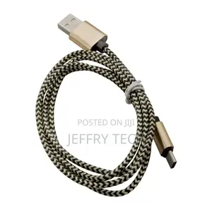 Braided USB Type-C Cable 1M Fits for Android - Gold