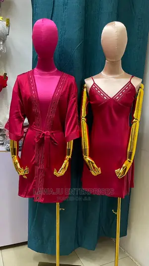 Robe Plus Nightgown /Nightdress Sleeping Lingerie Set