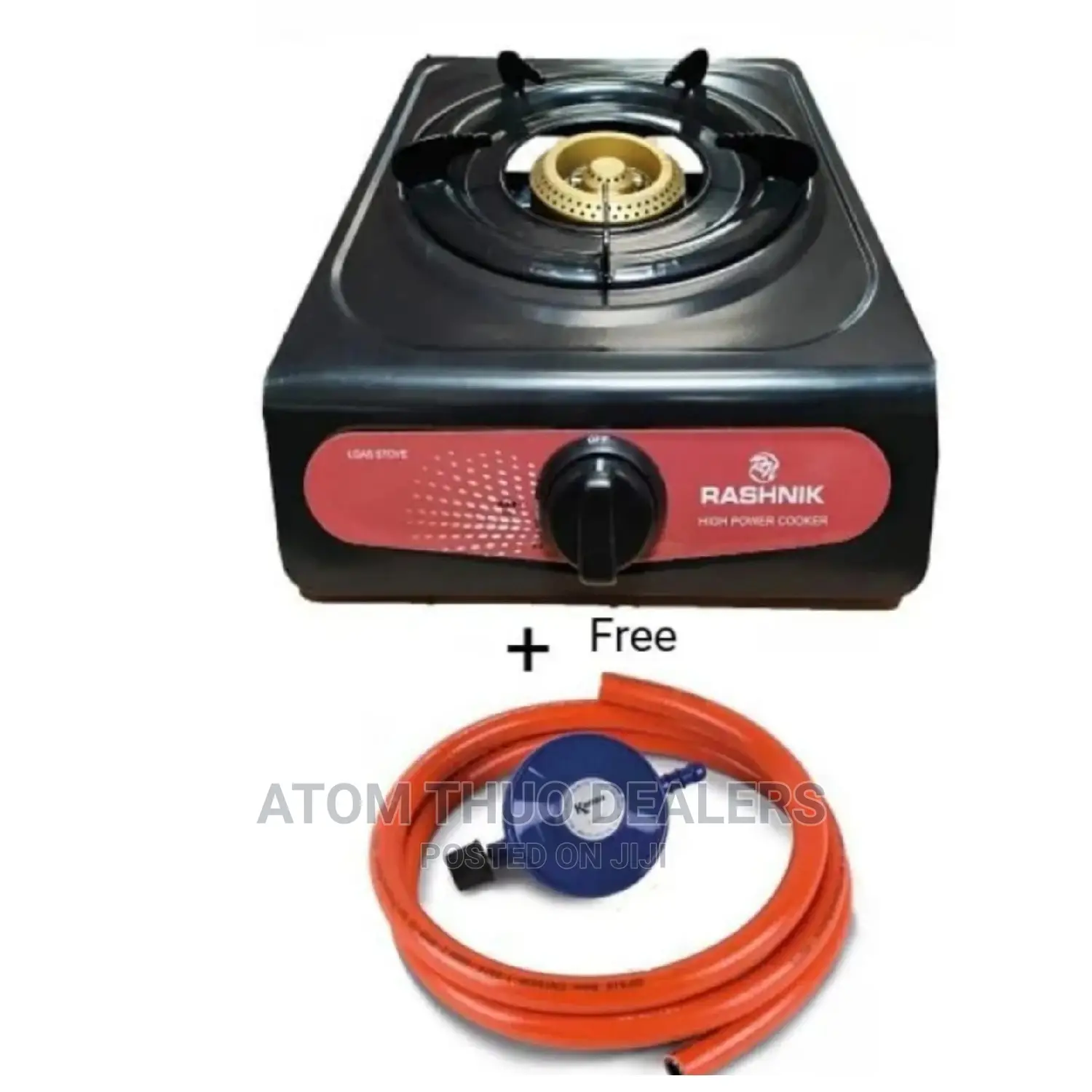 Complete Single Burner Gas Stove Cooker With Pipe/Regulator.