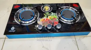 Nunix 3 Burner Gas Glass Top Table Infrared Cooker