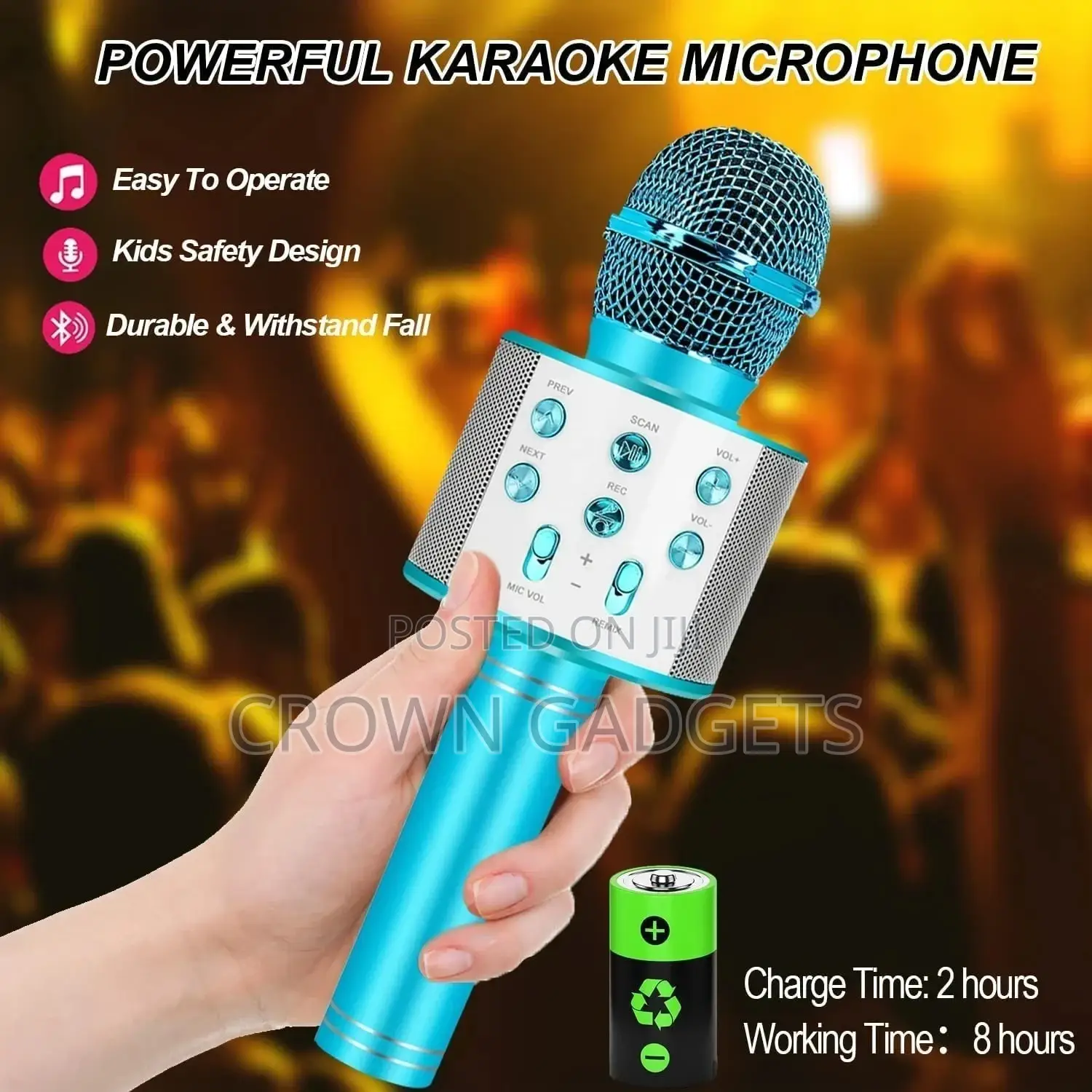 Handheld Karaoke Microphone USB KTV Player Bluetooth Mic