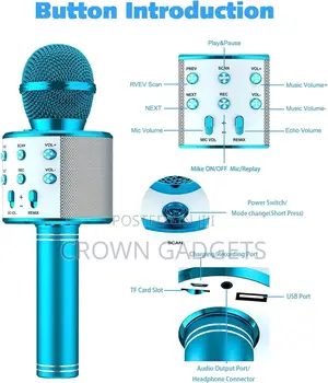 Karaoke Microphone Speaker KTV Player Mic Party -USA With Bl