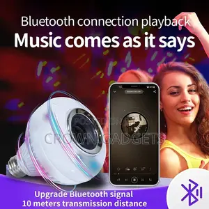 LED RGB Bulb With Bluetooth Speaker Music Play