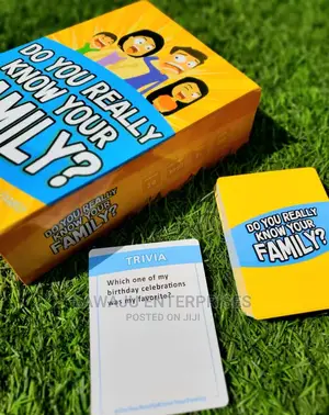 Trivia Game - Do You Really Know Your Family (Fun Fam Game)