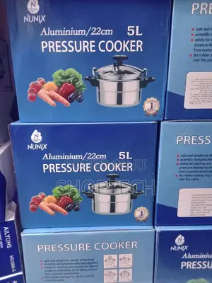 5L Nunix Aluminium Pressure Cooker Explosion Proof 5 Litres