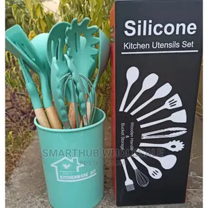 Silicon Spoon Set Green