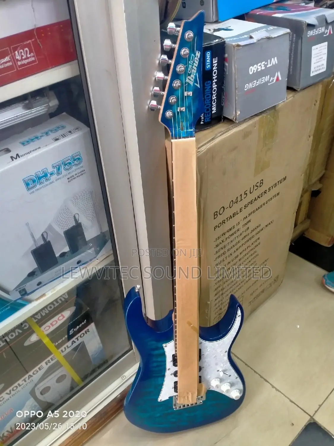 Blue Ibanez Solo
