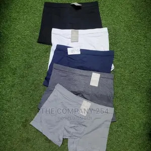 Plain Cotton Men's 6 Pack Boxer