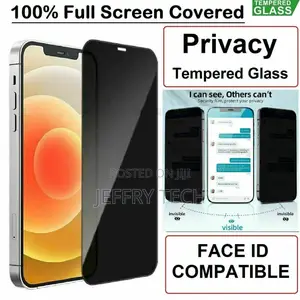 5D Privacy Tempered Glass Screen Protector for iPhone 14 Pro