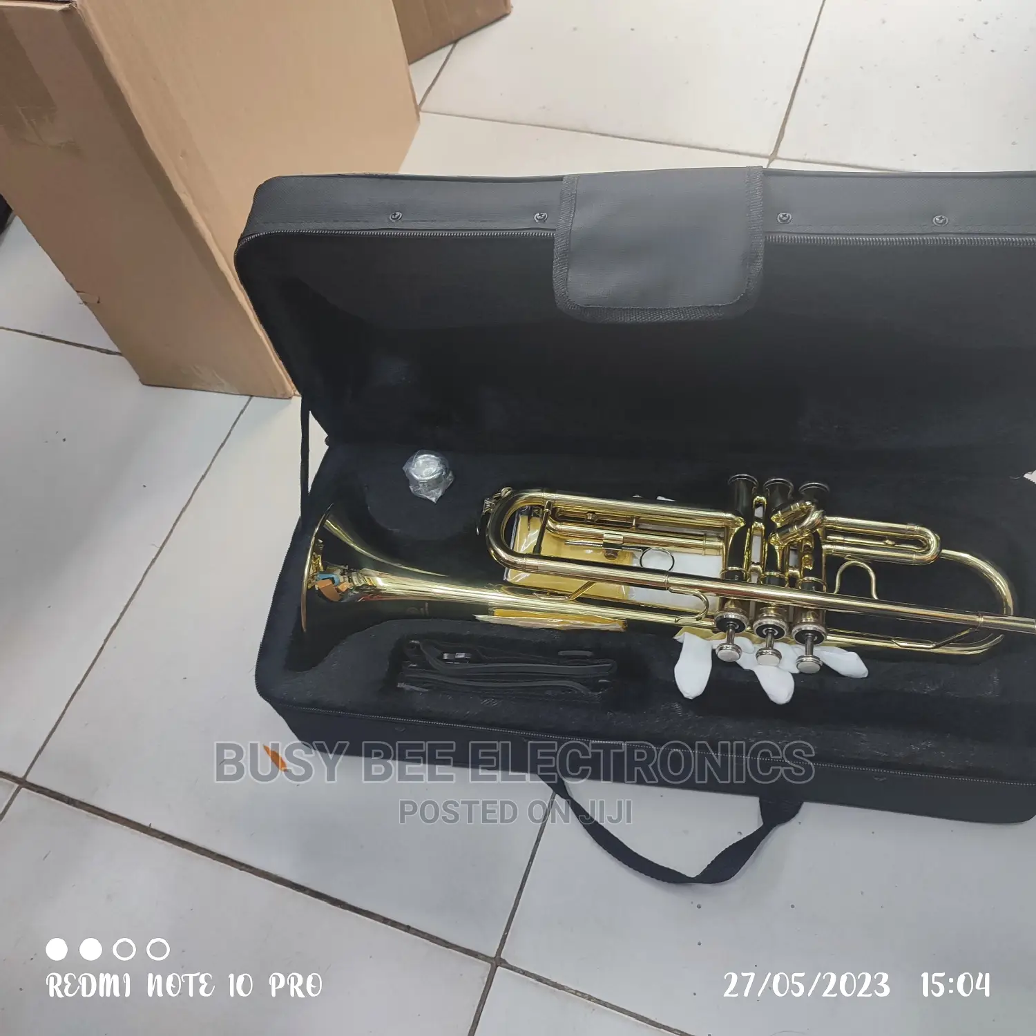 Cased Trumpet