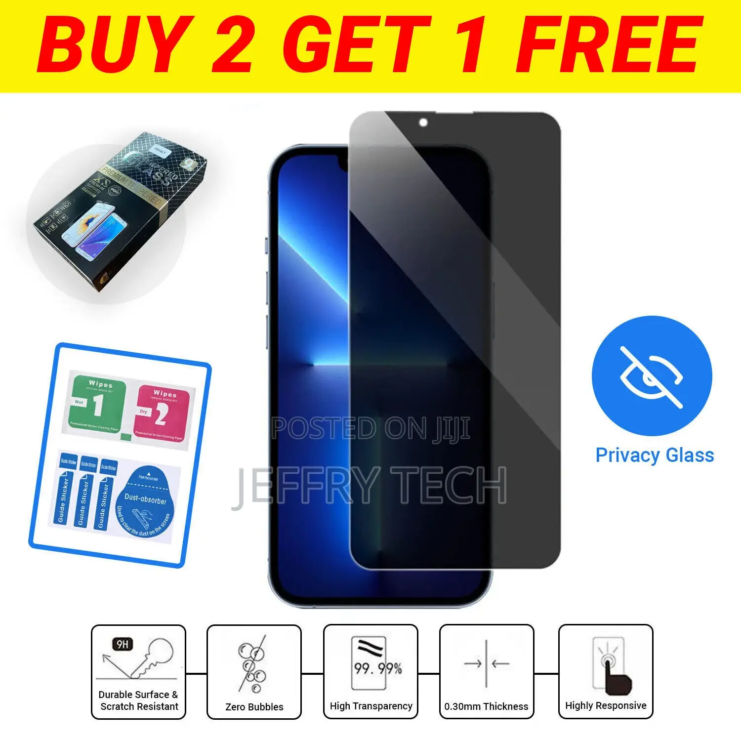 Glass Screen Protector for iPhone 14 13 12 11PRO MAX PLUS
