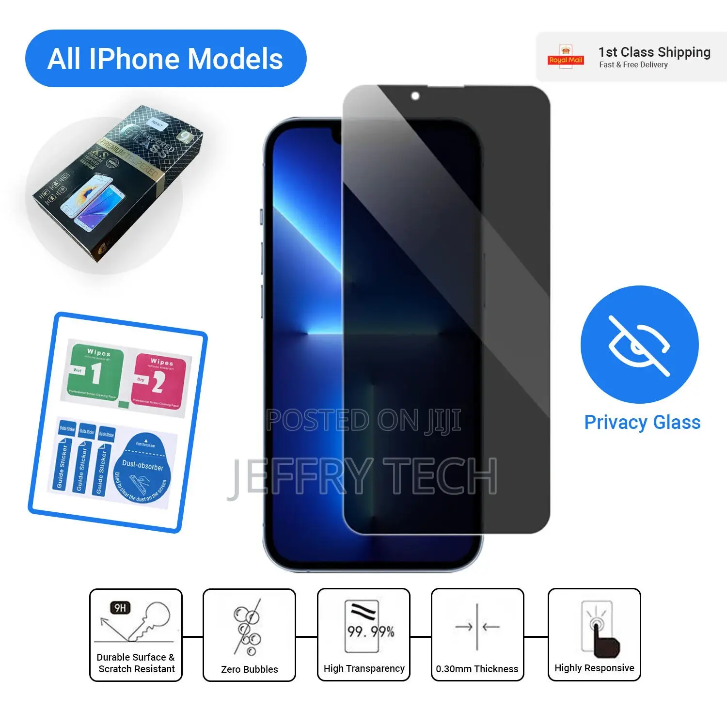 Glass Screen Protector for iPhone 14 13 12 11PRO MAX PLUS