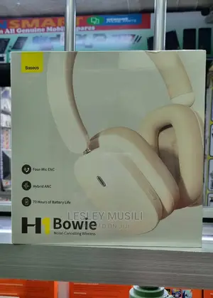 Baseus H1 Bowie Noise-Cancelling Headphone Creamy-White