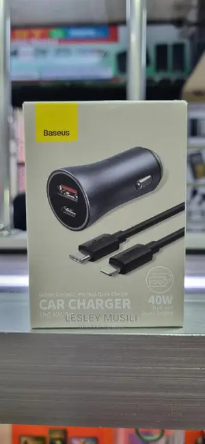 Baseus Golden Contactor Pro Dual Car Charger U+C 40W