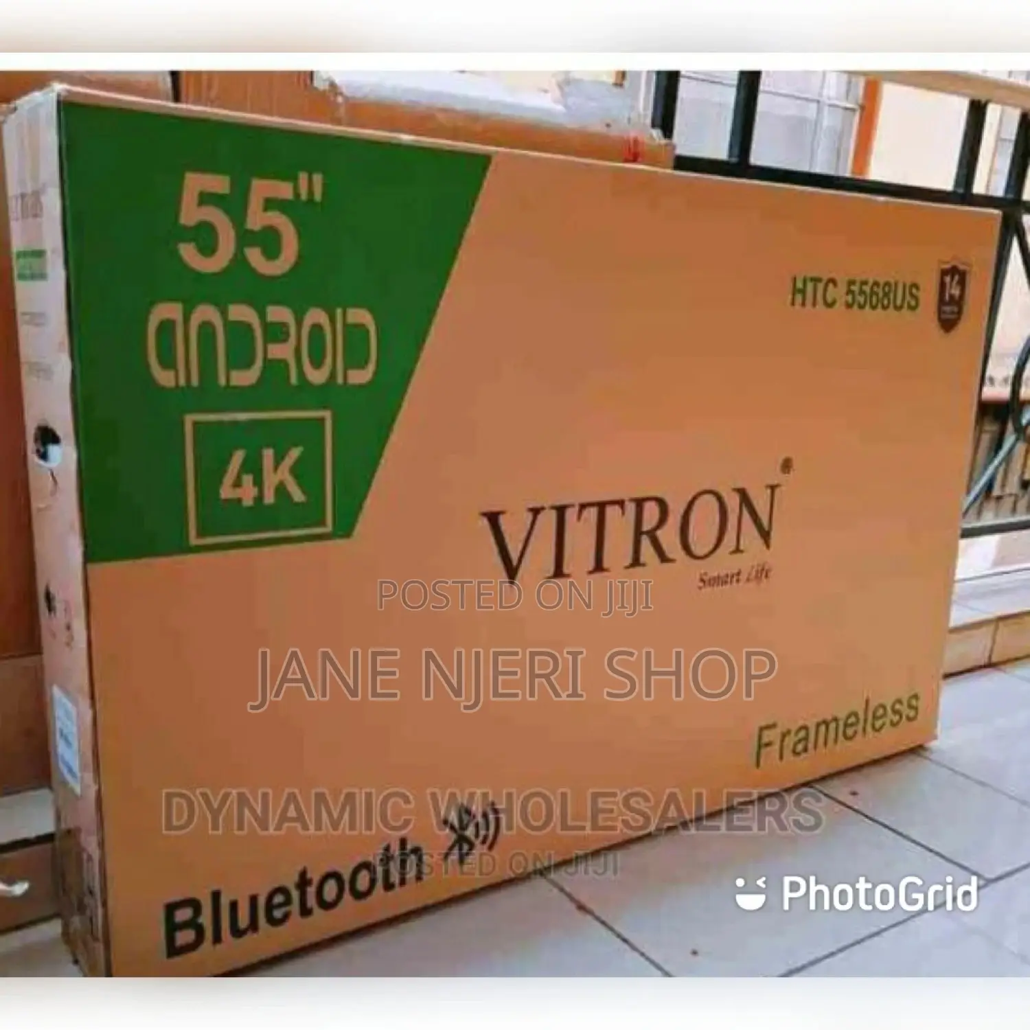 Vitron 55 Inches Android Tv Quality Frameless With Bluetooth