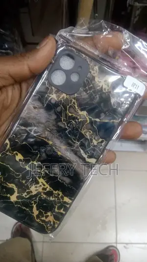 iPhone 11 Marble Case, Slim Soft Flexible TPU Marble Black