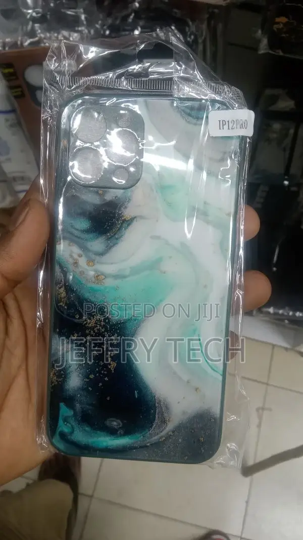 iPhone 12 Pro Marble Pattern Glass Protective Case(DL04)