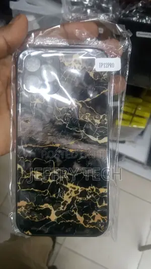 Marble Case Black and Gold for iPhone 12 Pro Max/12 Pro/12