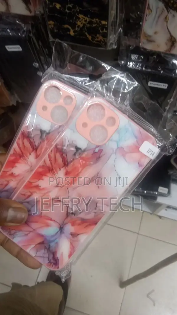Hard-Shell Case for iPhone 14 - Pink Marble