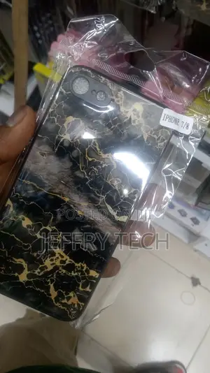 Marble iPhone 7 Black Case