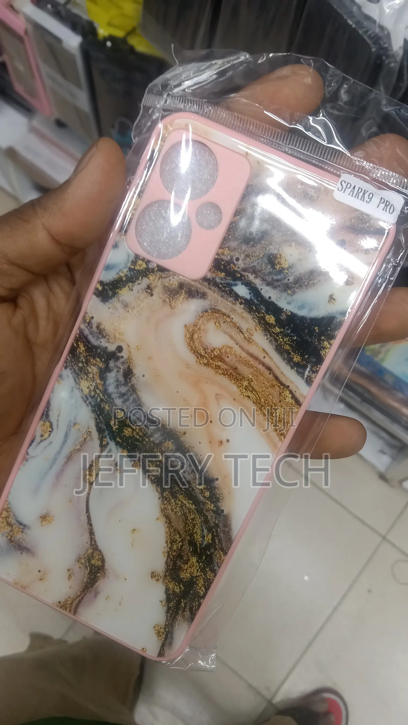 Tecno Spark 9 Pro Case Marble Silicone TPU Soft Back Cover C