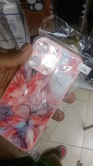 Hard-Shell Case for iPhone 14 Pro - Pink Marble