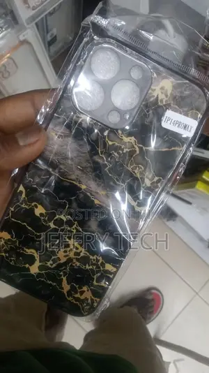 iPhone 14 Pro Max Case | Black Marble Case