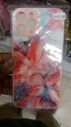 Red Marble Design iPhone 12 Pro Max Back Skin Wrap