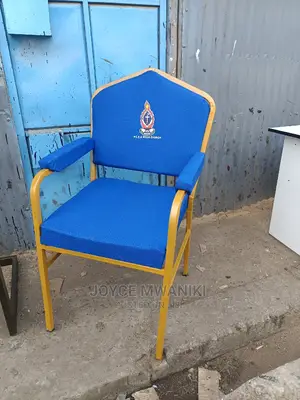 Church Chair Blue in Colour With Logo