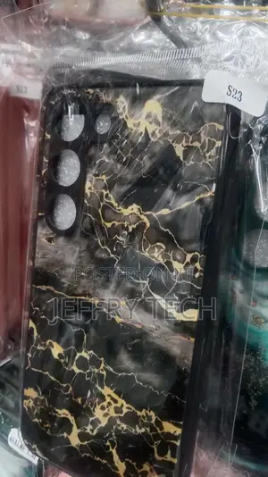 Black Marble Samsung S23 Case