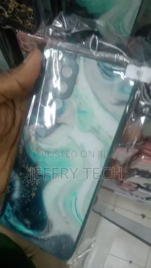 Phone Case Cover for Samsung Galaxy A12,Green White Marble P